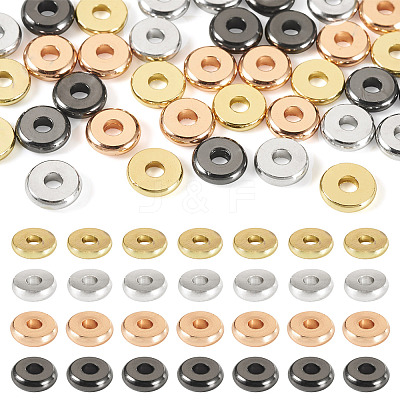 40Pcs 4 Colors Brass Spacer Beads KK-TADJ0001-09C-1