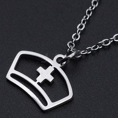 Non-Tarnish 201 Stainless Steel Pendant Necklaces LS-NJEW-S105-JN533-45-1-1