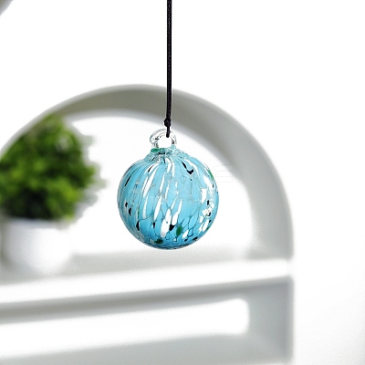 Hand-Blown Glass Christmas Ball Hanging Ornaments PW-WGE4637-04-1