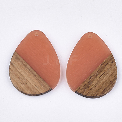 Resin & Walnut Wood Pendants RESI-S358-95F-1