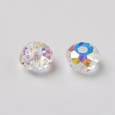 Electroplate Glass Beads X-RGLA-L024-H-001AB-1
