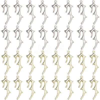 40Pcs 2 Colors Zinc Alloy Pendants FIND-SC0012-64-1
