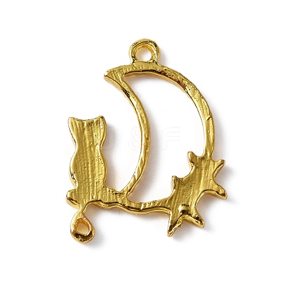 Alloy Open Back Bezel Pendants FIND-WH0013-36-1