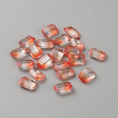130Pcs Gradient Color Transparent Resin Cabochons RESI-TAC0018-30J-1