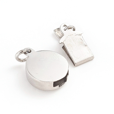 Tarnish Resistant 304 Stainless Steel Box Clasps STAS-I133-03P-1