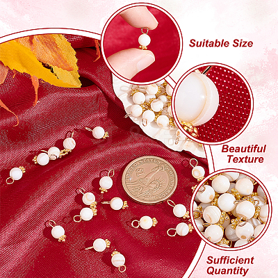 100Pcs Natural Freshwater Shell Charms FIND-AR0003-25-1