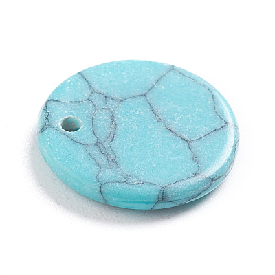 Synthetic Turquoise Charms G-L561-001C-1