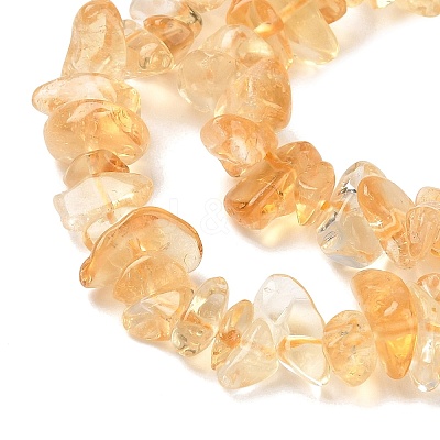 Natural Citrine(Heated) Beads Strands G-K400-A01-5x8-1