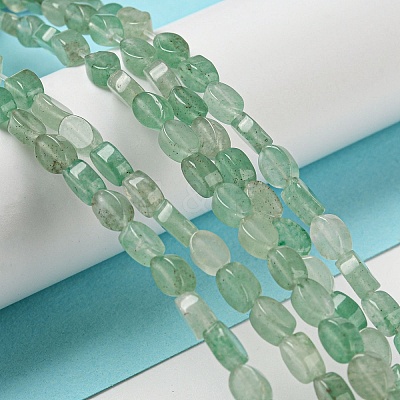 Natural Green Aventurine Beads Strands G-M420-H02-03-1