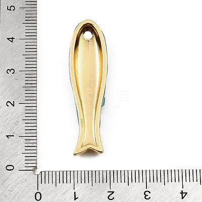 Brass Enamel Pendants KK-CBAF17A-06G-04-1