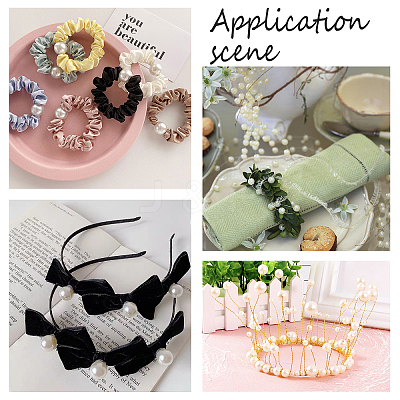 Resin Imitation Pearl Beads RESI-CA0001-06-1
