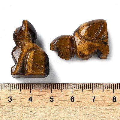 Natural Tiger Eye Carved Healing Figurines G-B062-04B-1