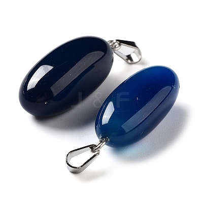 Natural Agate Dyed Pendants G-Q016-03A-1