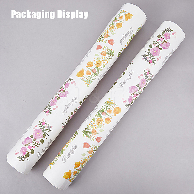 Clear Film Flower Theme Rub on Transfer Stickers for Glass Cups AJEW-WH0083-41-1