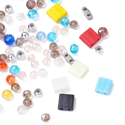 DIY Glass Beads Bracelet Making Kit DIY-YW0004-46-1