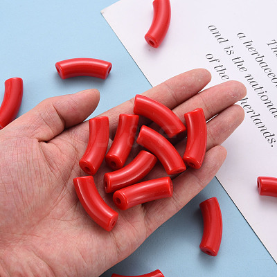 Opaque Acrylic Beads MACR-S372-001B-S010-1