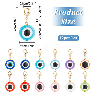 Resin Pendant Decoration PALLOY-PH01586-1