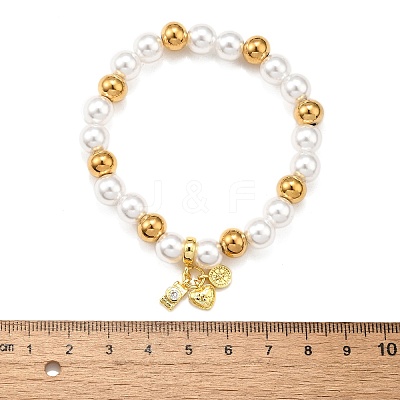 Brass Stretch Bracelets BJEW-C098-06-1