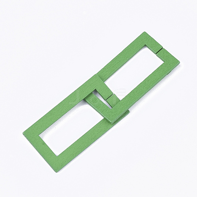 Spray Painted Wood Linking Rings WOOD-T010-15B-1