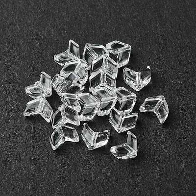 20Pcs Transparent Glass Beads GLAA-Q103-01C-1