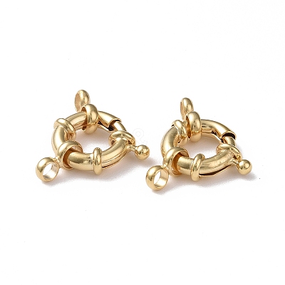 Eco-friendly Brass Spring Ring Clasps KK-D082-02G-D-1