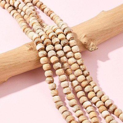 Handmade Fancy Antique Glazed Porcelain Ceramic Round Beads Strands PORC-L019-6mm-06-1