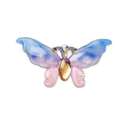 Gradient Color Resin Pendants RESI-Q012-03C-1