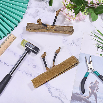 Nylon & Plastic Outdoor Tactical Vest Zipper Strip DIY-WH0128-60A-1