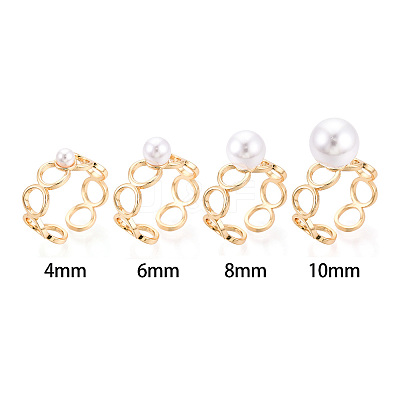 Ring Brass & Enamel Cup Peg Ring Settings KK-N274-26G-1