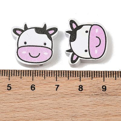 Printed Schima Wood Beads WD-CBA91F0-11-1