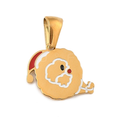 Christmas Theme 304 Stainless Steel Pendants STAS-R007-01Q-G-1