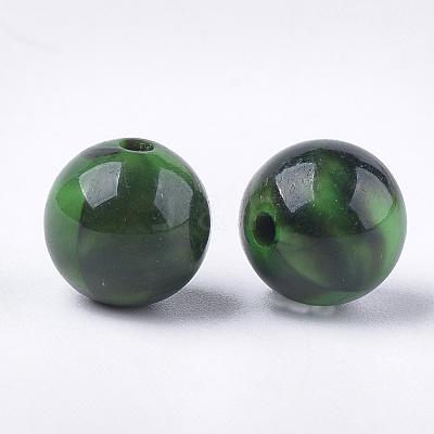 Acrylic Beads OACR-S029-018B-1