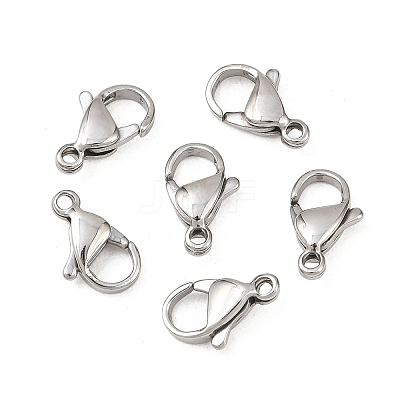 Tarnish Resistant 316 Surgical Stainless Steel Lobster Claw Clasps 316-FL12A-1