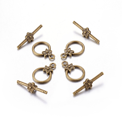 Tibetan Style Alloy Toggle Clasps MLF1075Y-1