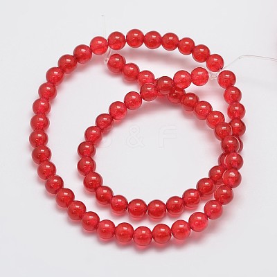 Natural & Dyed Malaysia Jade Bead Strands X-G-A146-6mm-A02-1