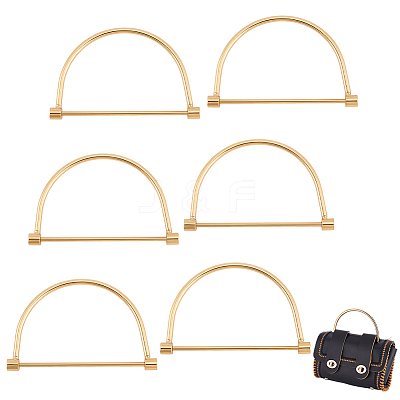 Metal D Bag Handles DIY-WH0888-410G-01-1