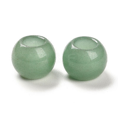 Natural Green Aventurine European Beads X-G-R488-01N-1