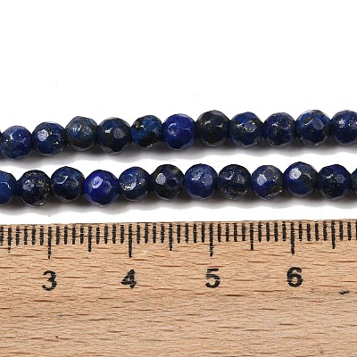 Natural Lapis Lazuli Beads Strands G-G059-4mm-1