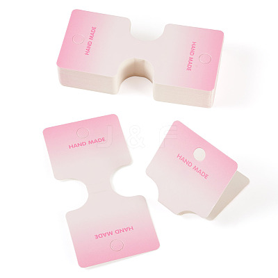 50Pcs Folding Paper Jewelry Display Cards ODIS-TA0001-07E-1