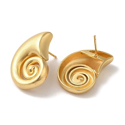 Rack Plating Brass Stud Earrings EJEW-B062-32G-1
