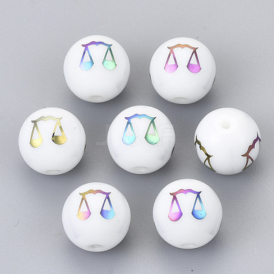 Electroplate Glass Beads EGLA-S178-11I-08-1