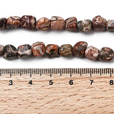 Natural Leopard Skin Jasper Beads Strands G-B161-A03-01-1