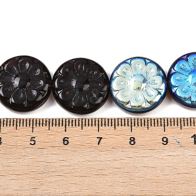 Czech Pressed Glass Beads GLAA-I061-48C-1