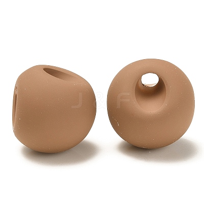 Rubberized Acrylic Beads OACR-G012-05G-1