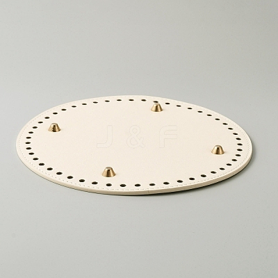 PU Leather Knitting Crochet Bags Nail Bottom Shaper Pad FIND-WH0114-84C-02-1