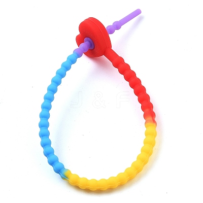 Heart Silicone Cable Ties SIL-T057-01J-1