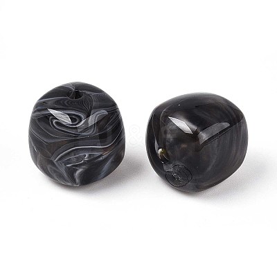 Opaque Acrylic Beads X-OACR-ZX006-33N-1