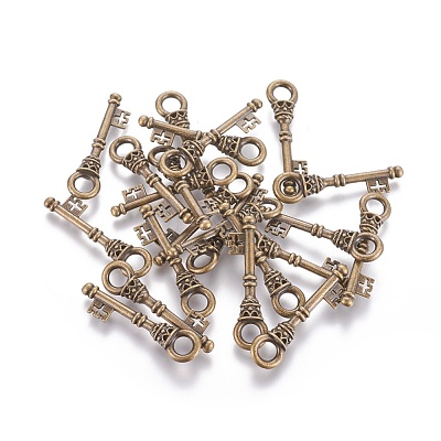 Tibetan Style Alloy Pendants TIBEP-EA10909YKG-AB-FF-1