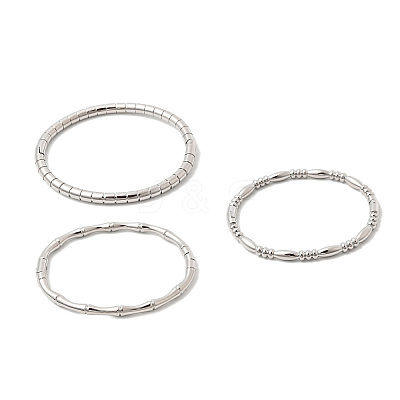 Brass Hinged Bangles for Women BJEW-H639-05-P-1