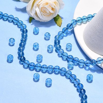 Natural Quartz Crystal Beads Strands G-G099-8mm-21-1